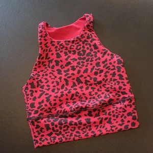 Brand New DYI leopard sports Bra (NWOT)